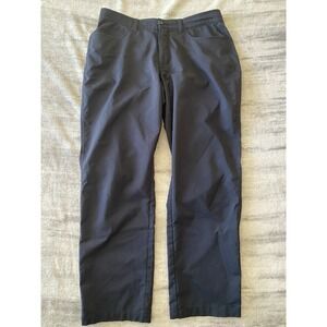 Under Armour Men 34x30 Black Loose Fit Nylon Stretch Pants